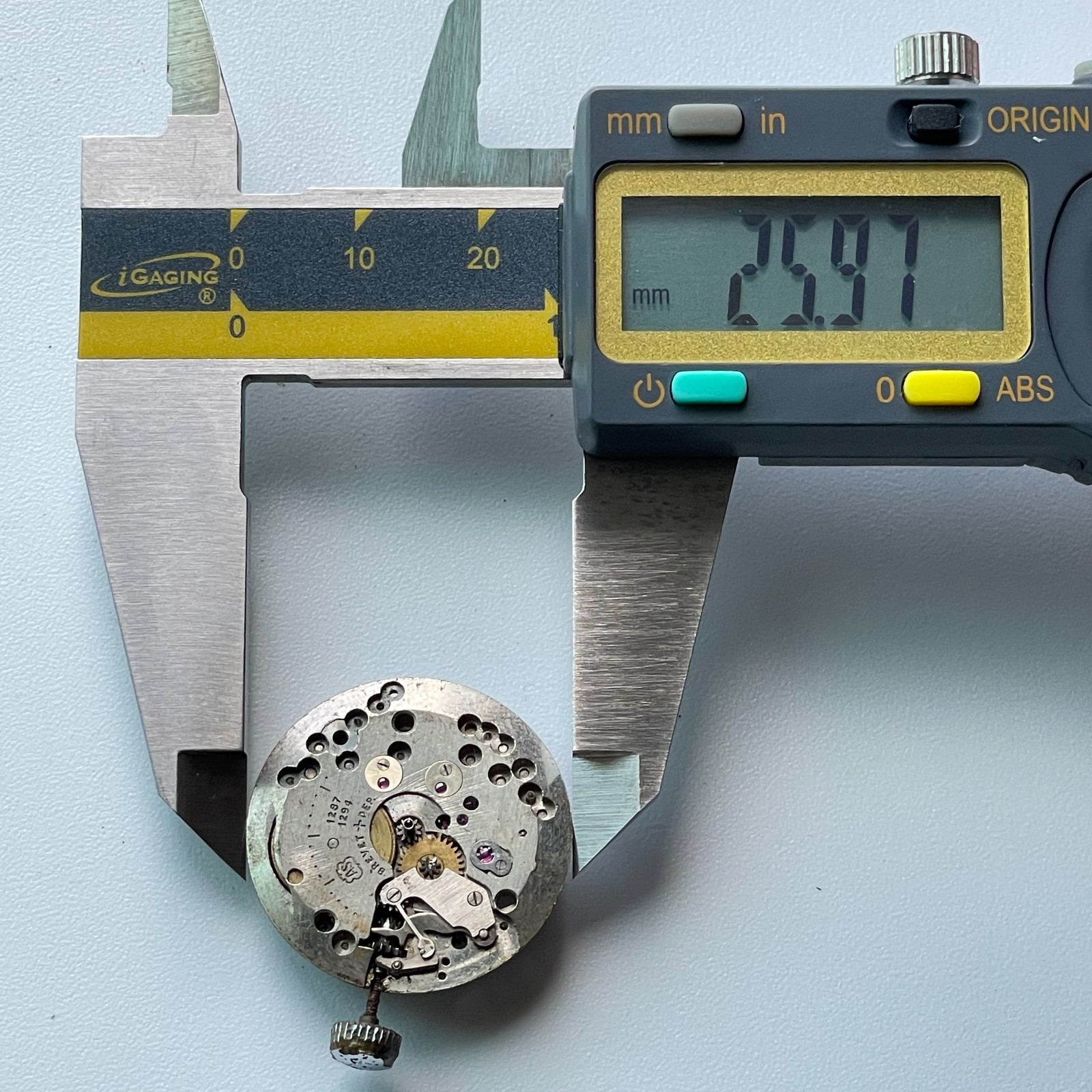 MURALTA Watch Movement AS 1287 1294 17 Jewels Swiss Parts Repair Vintage