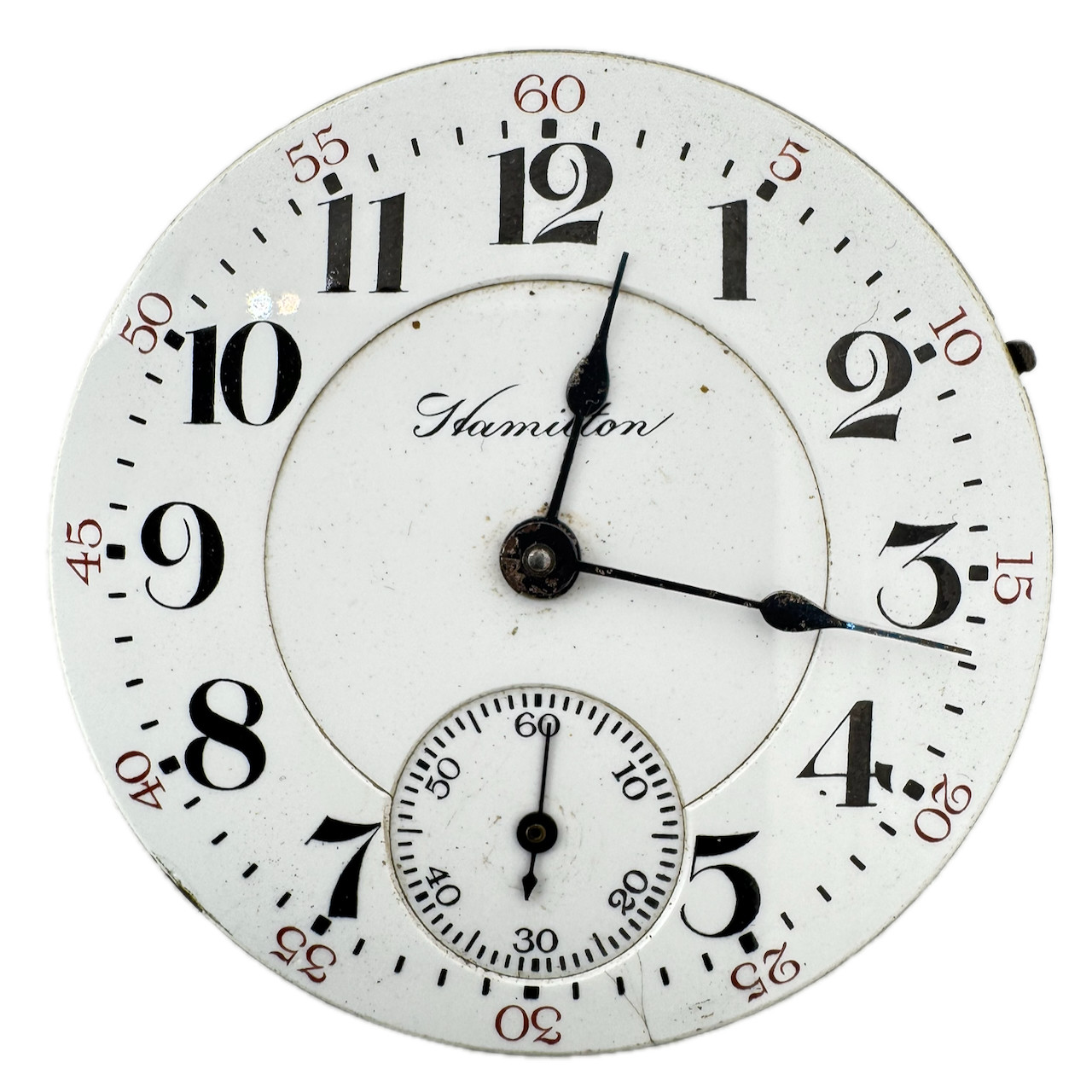 Antique 18s 1910 Hamilton Mechanical Railroad Class A Pocket Watch Movement 940