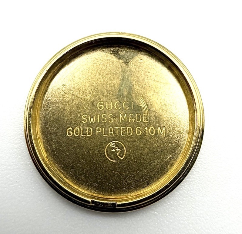 NOS Genuine Ladies Gucci 5300L Yellow Gold Color Snap In Case Back Cover Part