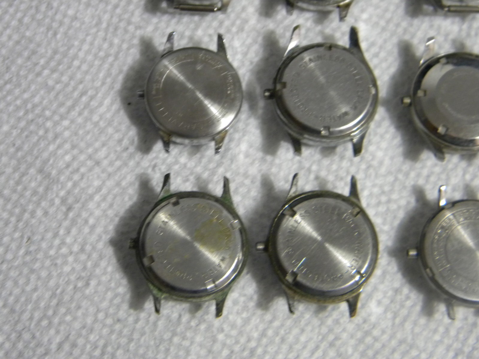 Lot of Ladies Mostly Stainless Steel Wrist Watch Cases Watches and Partial Cases