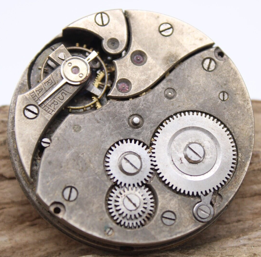 P.W. 66466 POCKET WATCH MOVEMENT 43.3mm FOR SPARES OR REPAIR (BT3)