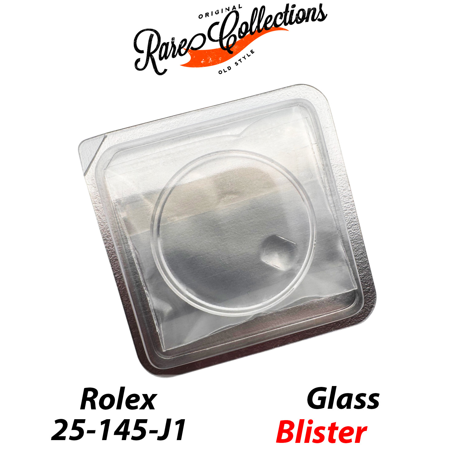 New NOS Blister Plastic Glass for Rolex (code 25-145) Plexy Glass 15000 X1
