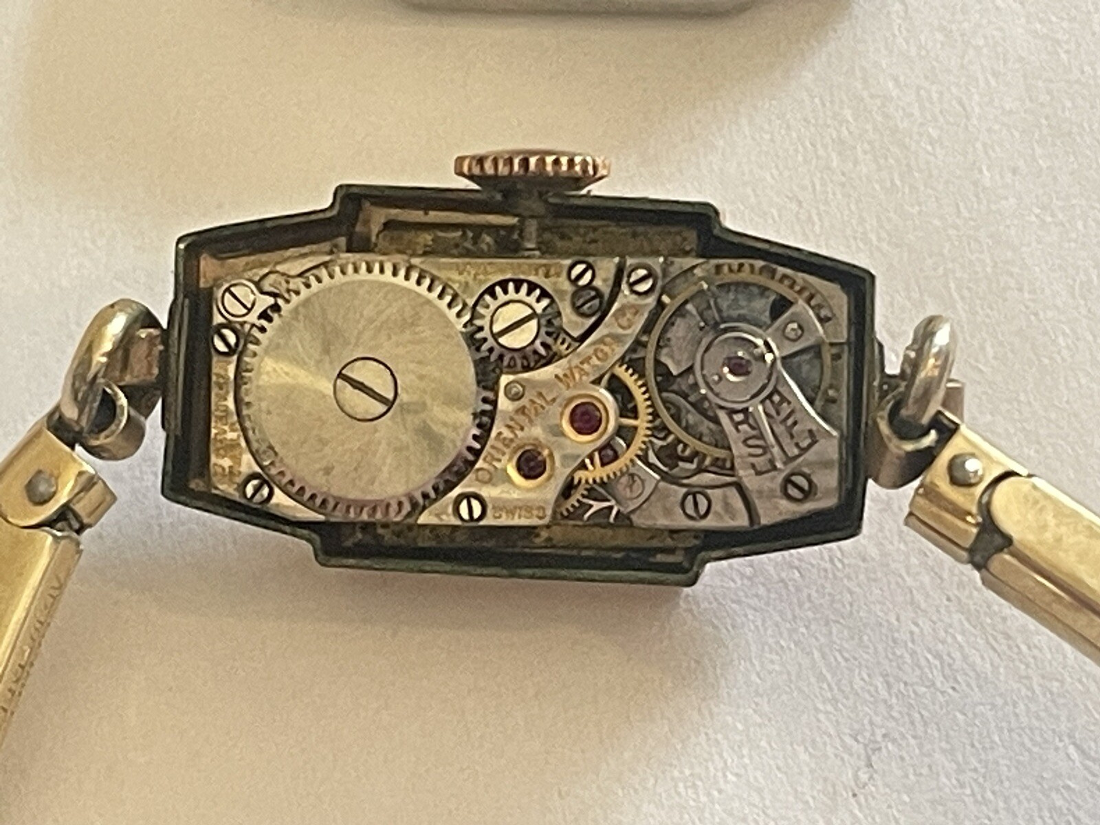Swiss Simmons Oriental Watch Co. Speidel Watch Runs 🌺🌺