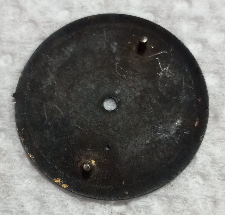 Vintage ELGIN black 2 post / dial only