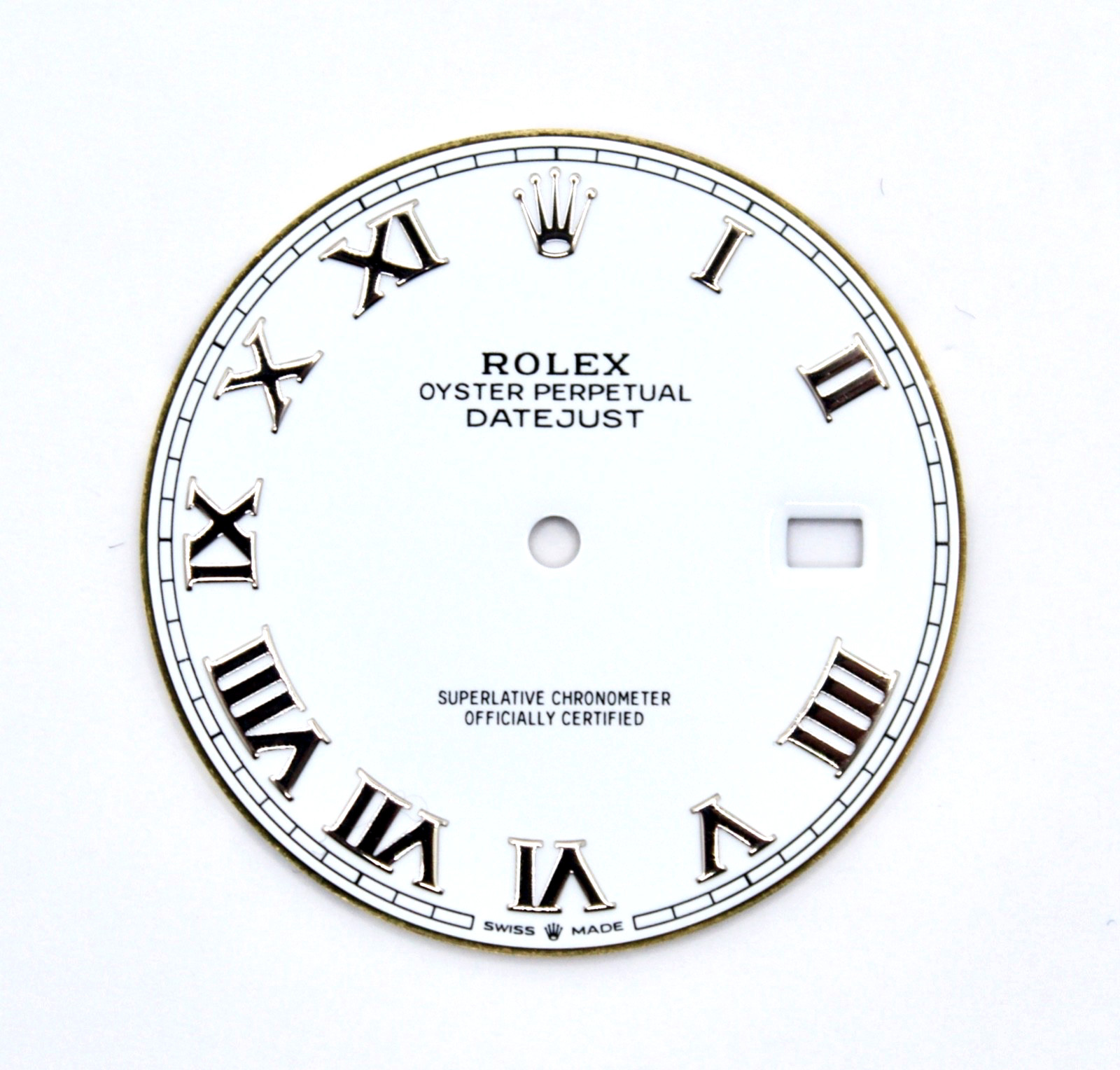 ORIGINAL Rolex Dial 41mm Datejust White Stainless Steel w Date 126300/126334