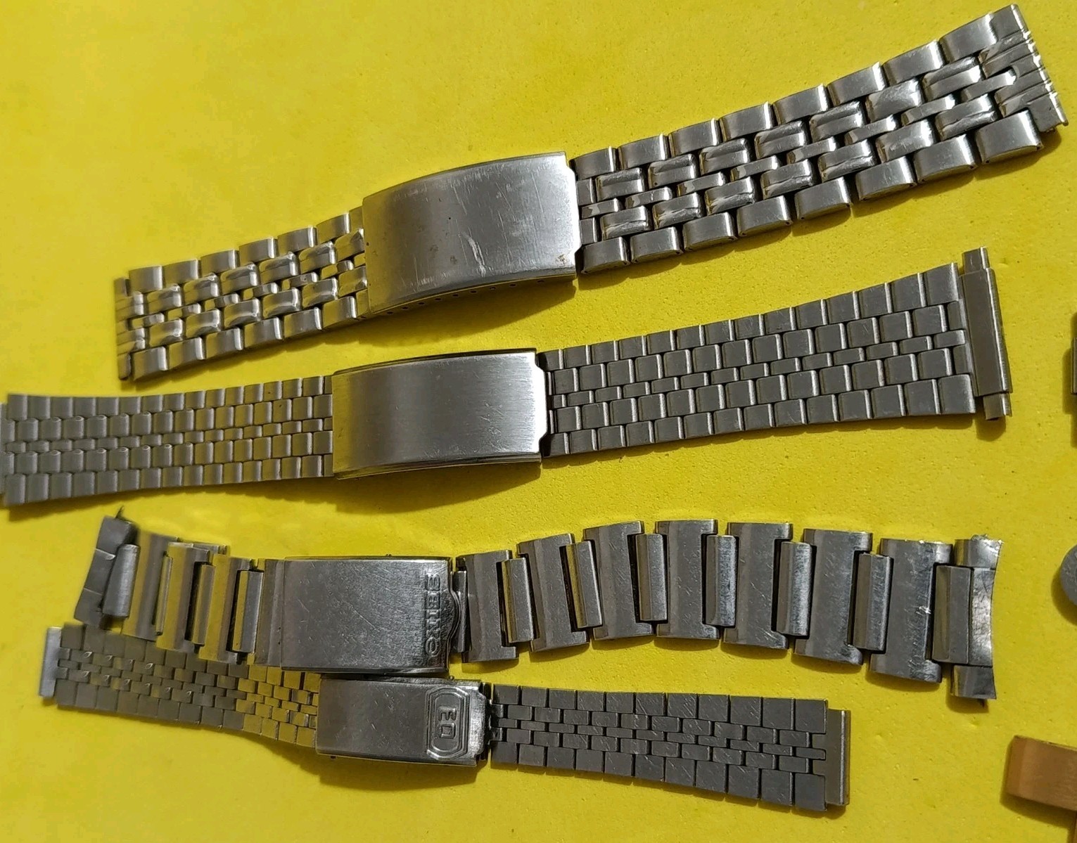 Lot Movement Seiko + Band Seiko And Other + End Link Wristwatch