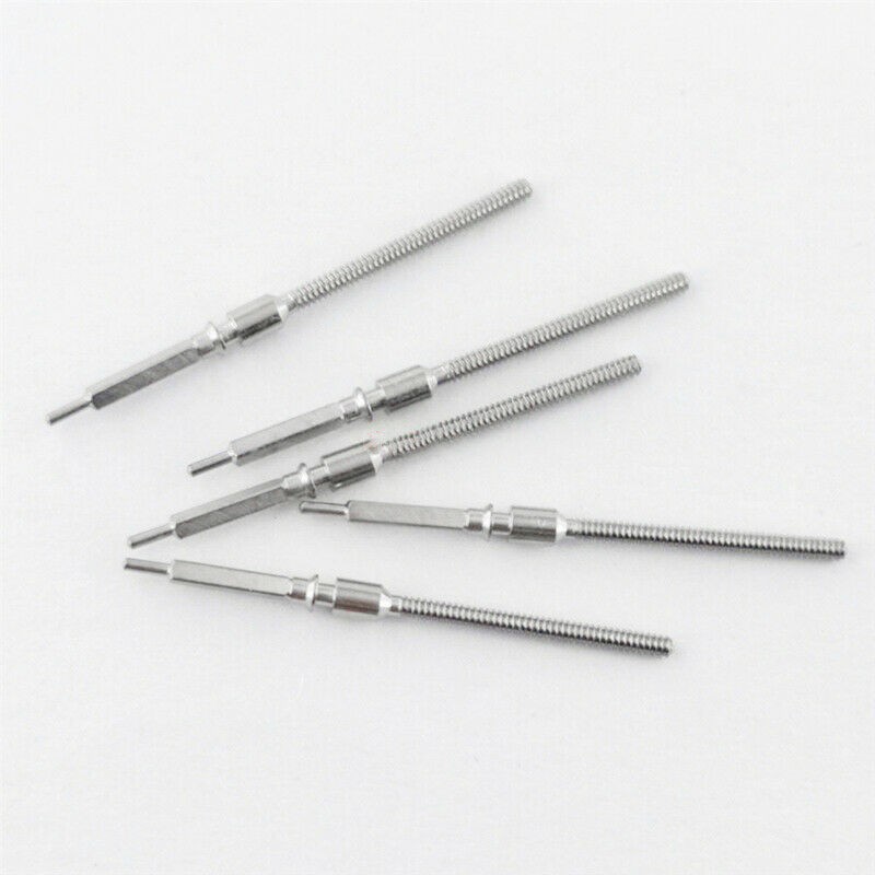 2 Pack Metal Watch 0.9mm Winding Stem Replacement Parts For 7750 7751 Movement h