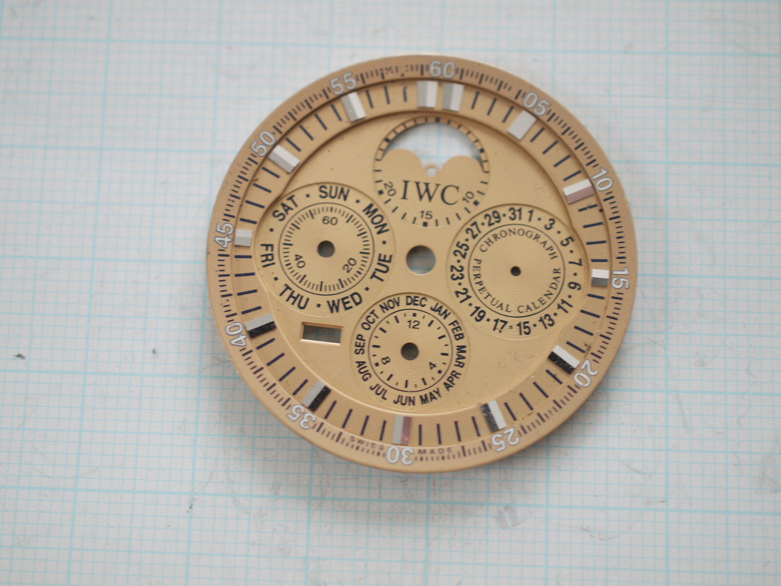 IWC Schaffhausen GST Perpetual Calendar Chronograph 36.4mm Salmon color DIAL