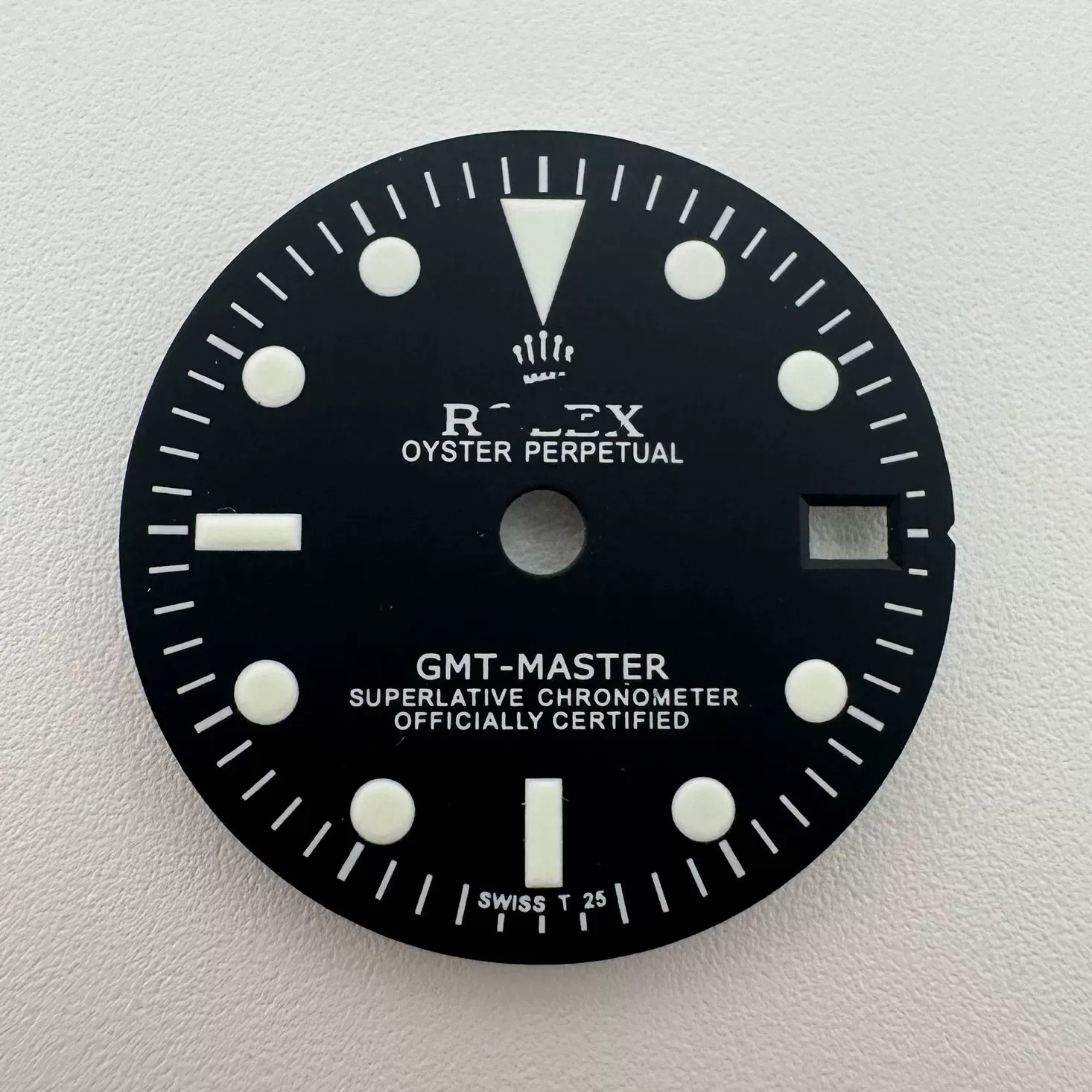 33.5mm Pilot Watch Dial Green Luminous For Nh35 Nh36 Movement Watch Accessories