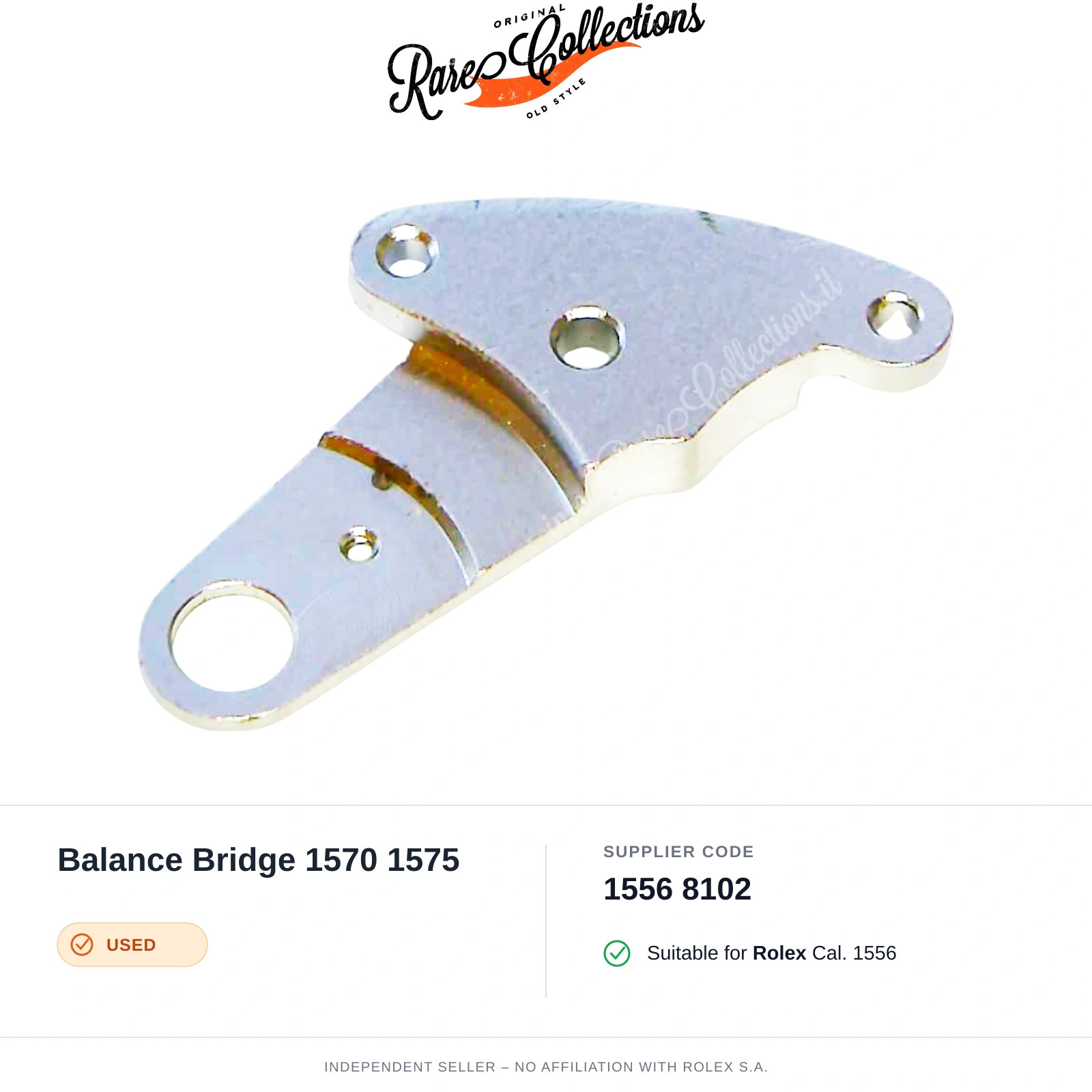 Balance Bridge 1570 1575 for Rolex (cod. 1556 8102) — Used Good Condition