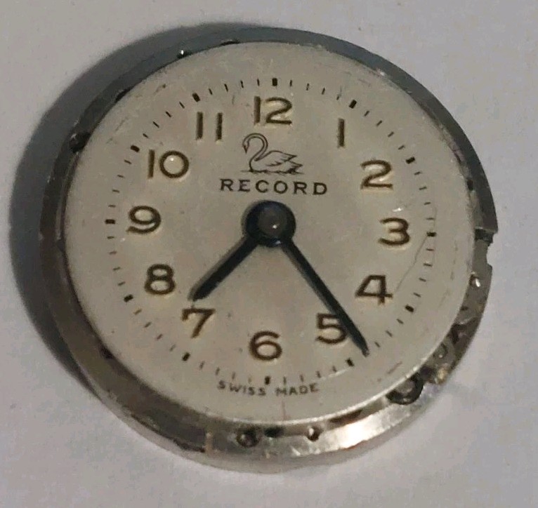 Vintage Record Ladies Mechanical Watch Movement (Balance Is Okay)