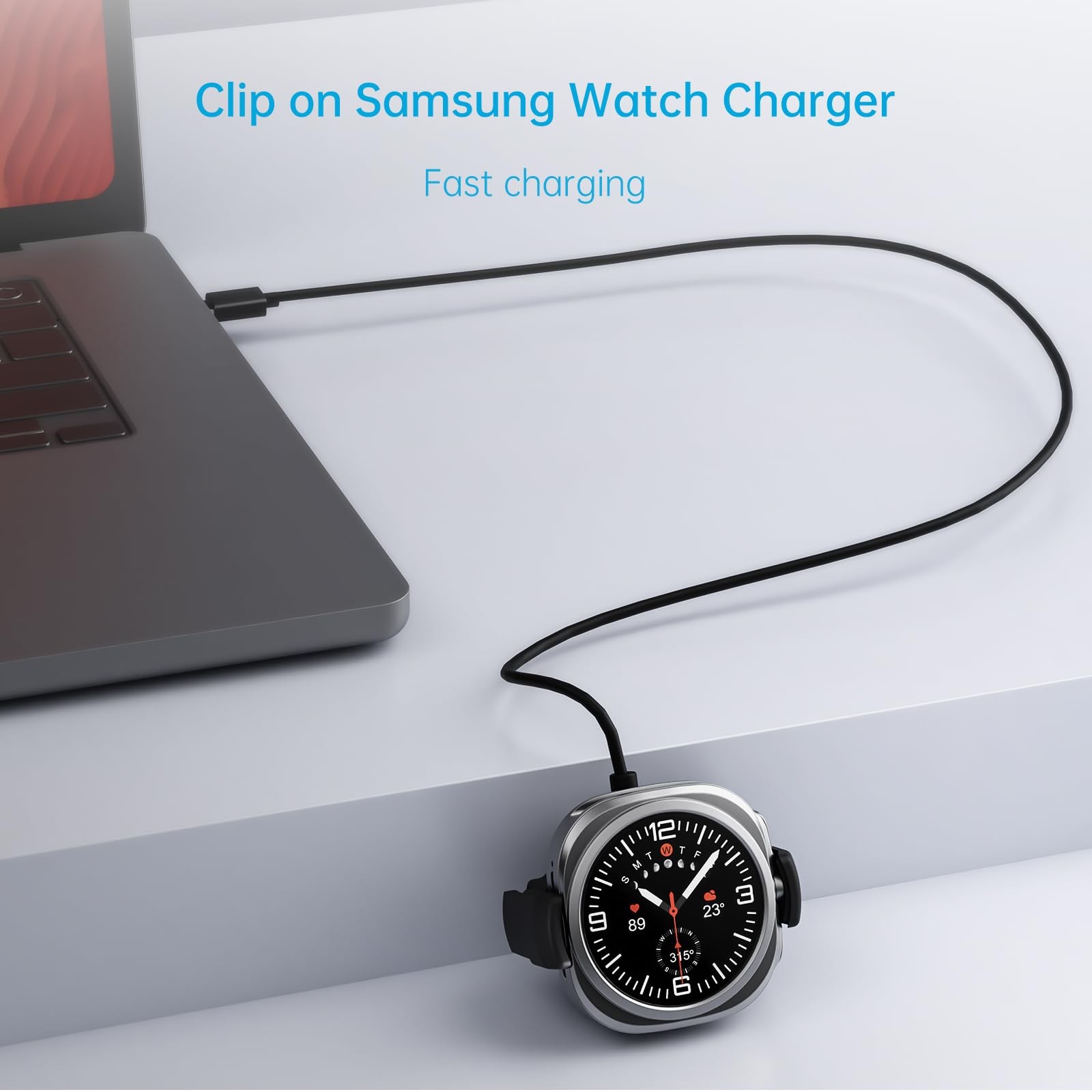 Galaxy Charger,Samsung 8/8 /7/7 Ultra/6/6 /5 /5/4/4 /3 Active2/1,Clip on Gala…
