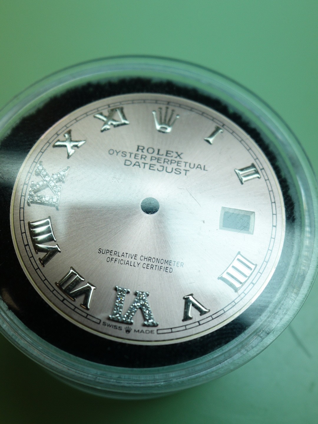 Rolex Custom Pink Diamond Dial w/ Roman Numerals 36mm 126234