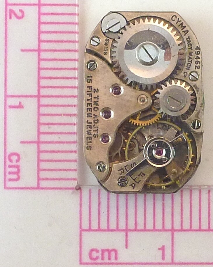 Vintage Cyma Tacy Watch Co. Mechanical Wristwatch Movement – Parts / Repair