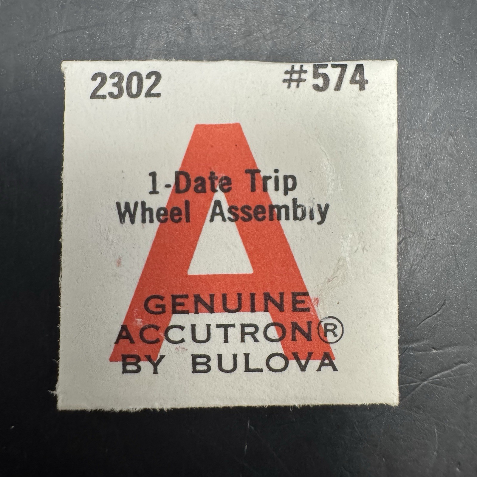 Genuine Vintage Accutron Cal. 2302 Date Trip Wheel Assembly Part 574 Bulova NOS