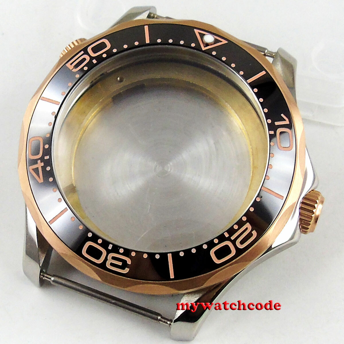 41mm black ceramic bezel sapphire glass Watch Case fit ETA 2824 2836 MOVEMENT