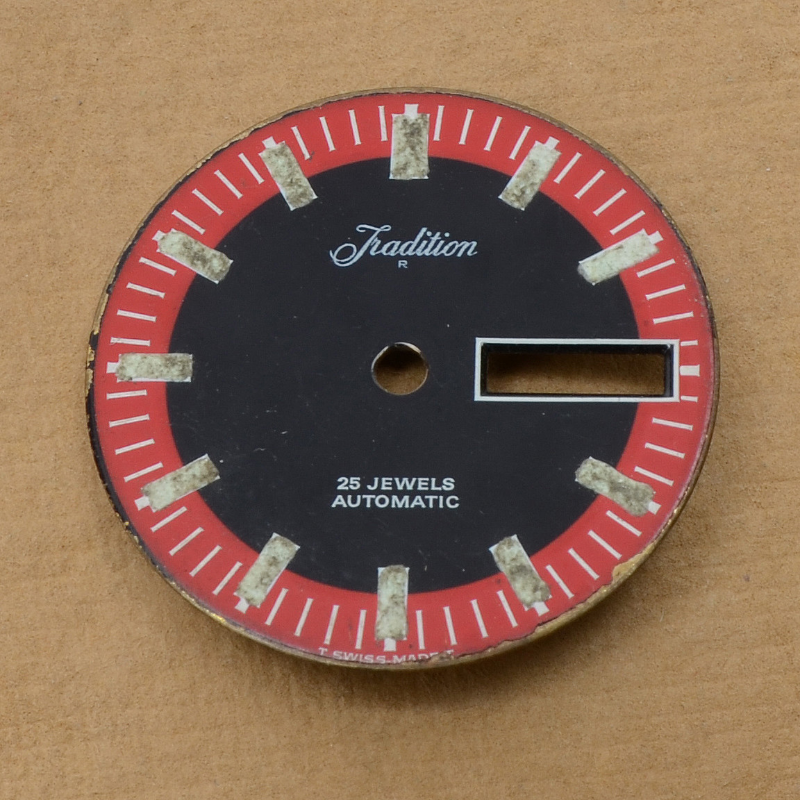 VINTAGE TRADITION BY SEARS ROEBUCK CO 25 JEWEL AUTOMATIC BLACK READ DIAL PART