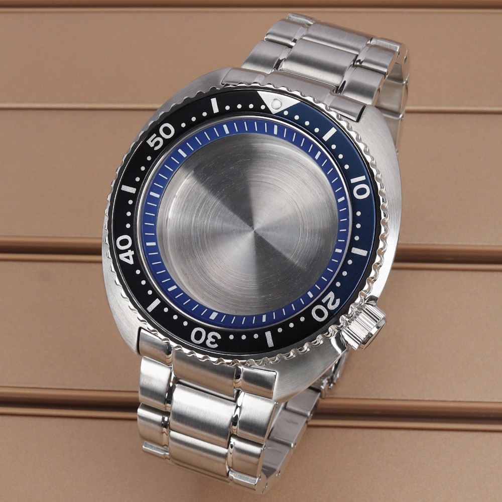 FEIYASHI 45mm Men’s Diver Watch Case Strap SKX007 SKX009 Style For Seiko NH35 36