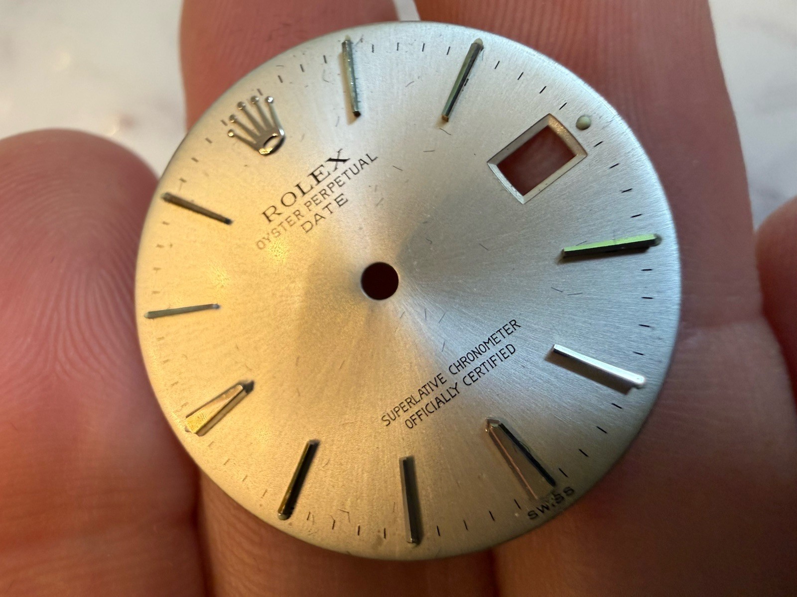 Rolex 1500 1501 34mm Oyster Perpetual Date Watch Dial 1570 Swiss Only