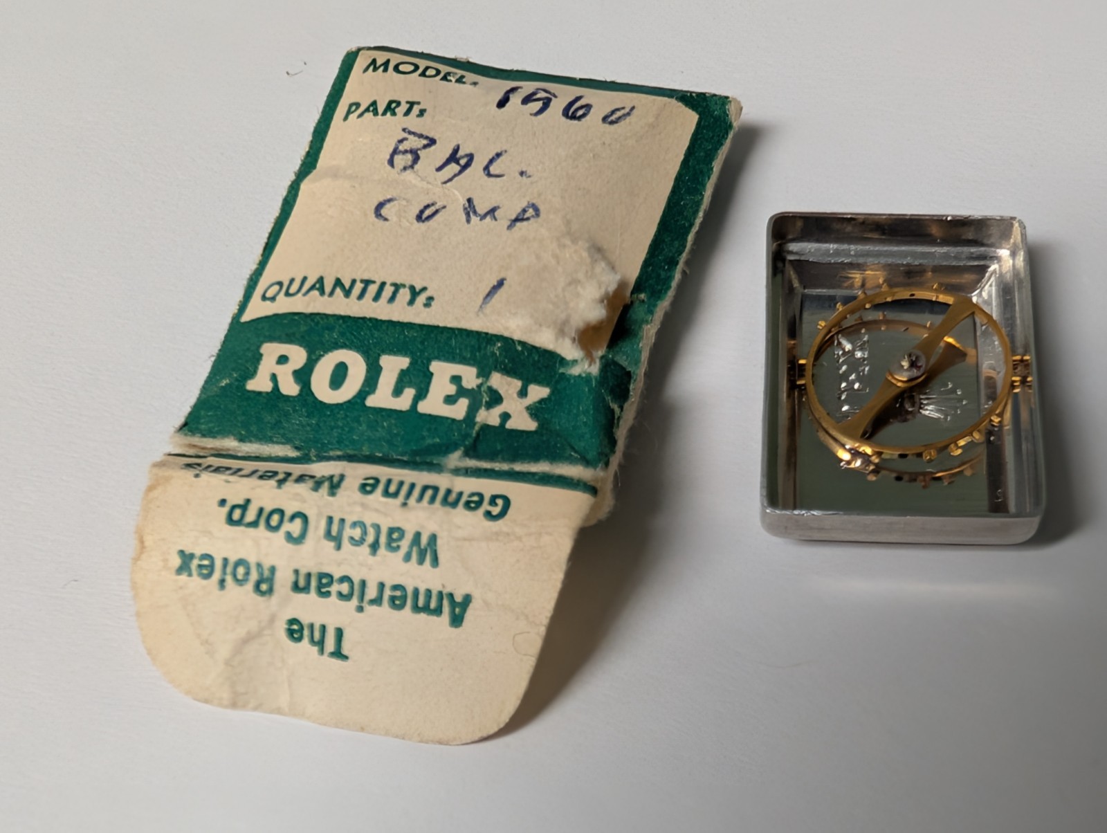 open used Rolex 1560 8106 Balance Complete no spring for watch repair/parts
