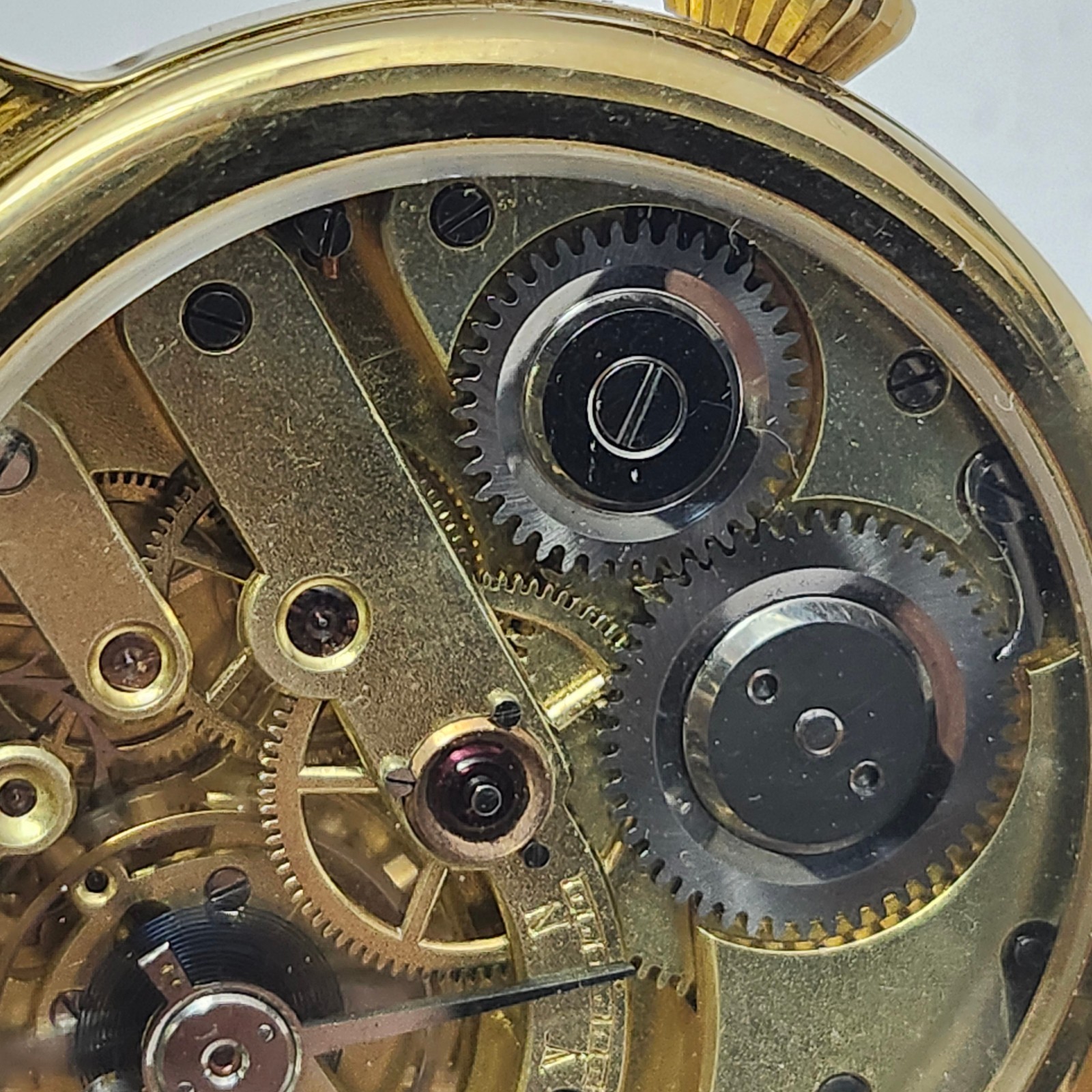 Working Marriage Wristwatch – Enamel Dial -Filigree Hands – 50mm
