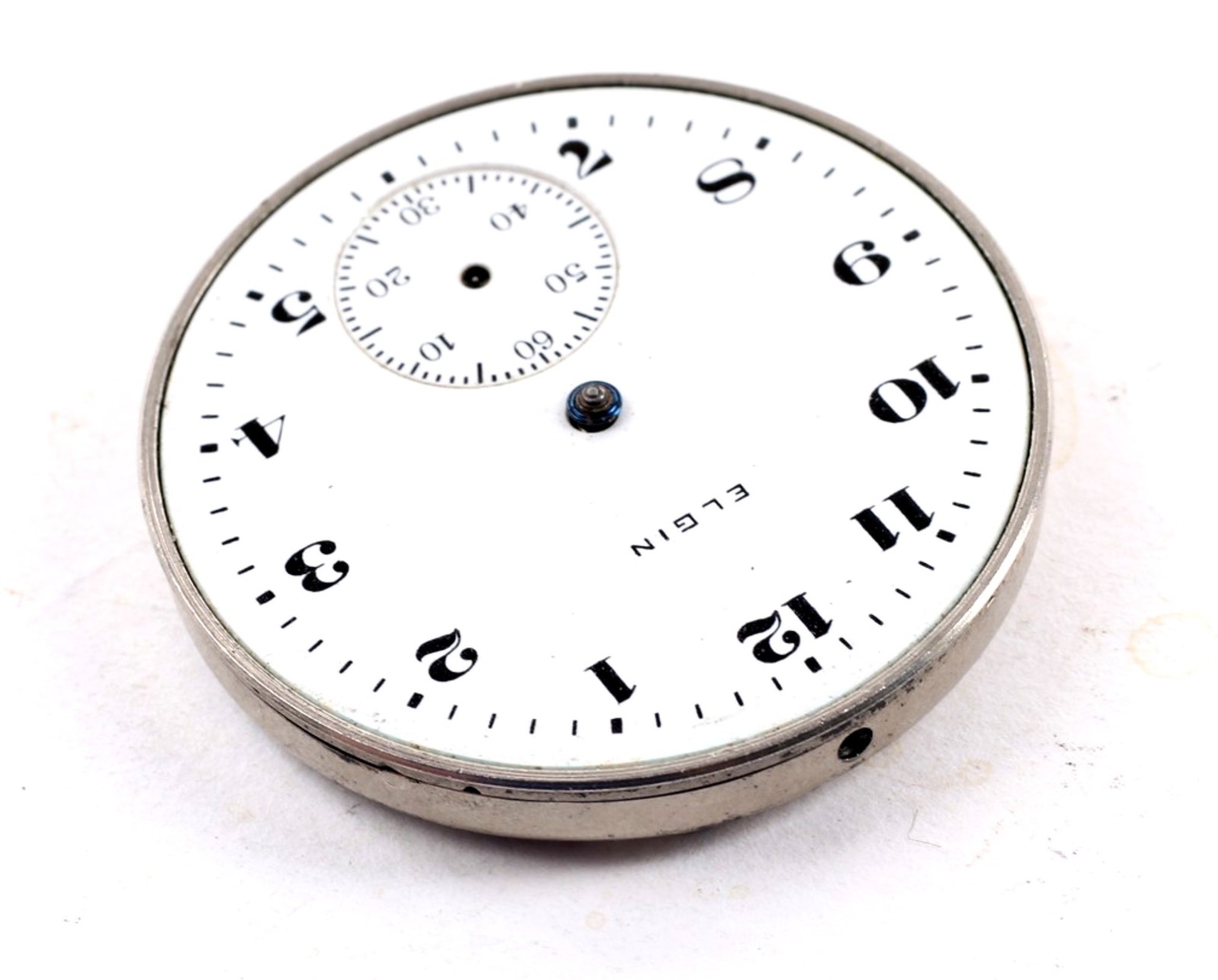 Elgin Pocket Watch Movement 12 Size 7 Jewel Parts/Repair-PC-223