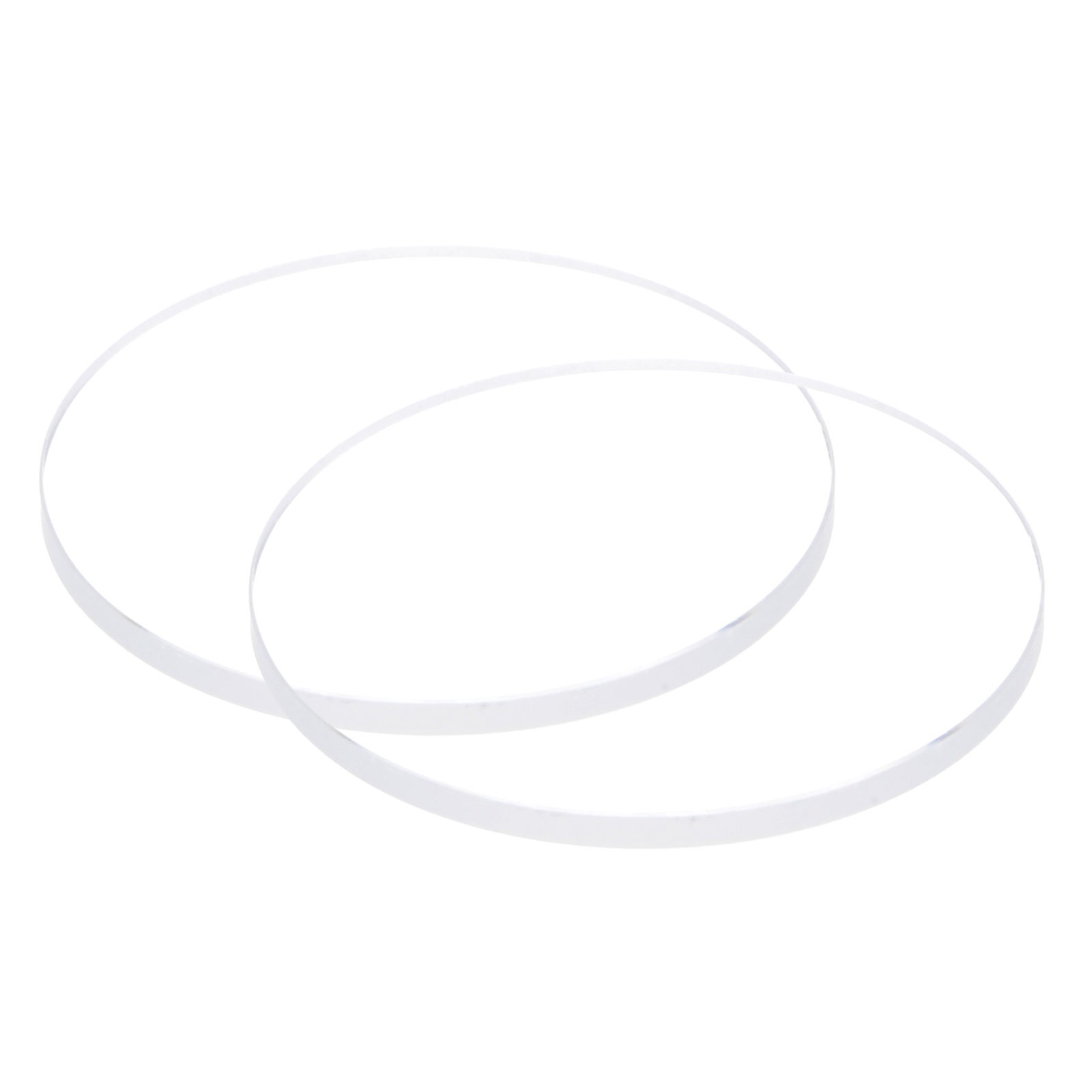 2pcs 29.5mmx2mm High Transmittance Watch Crystal Lens Glass Round Flat Mineral