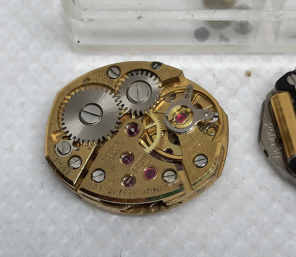 Lot of Various Vintage Bulova Ladies Watch Movement Parts 1960′ / 1970′ / 1980′