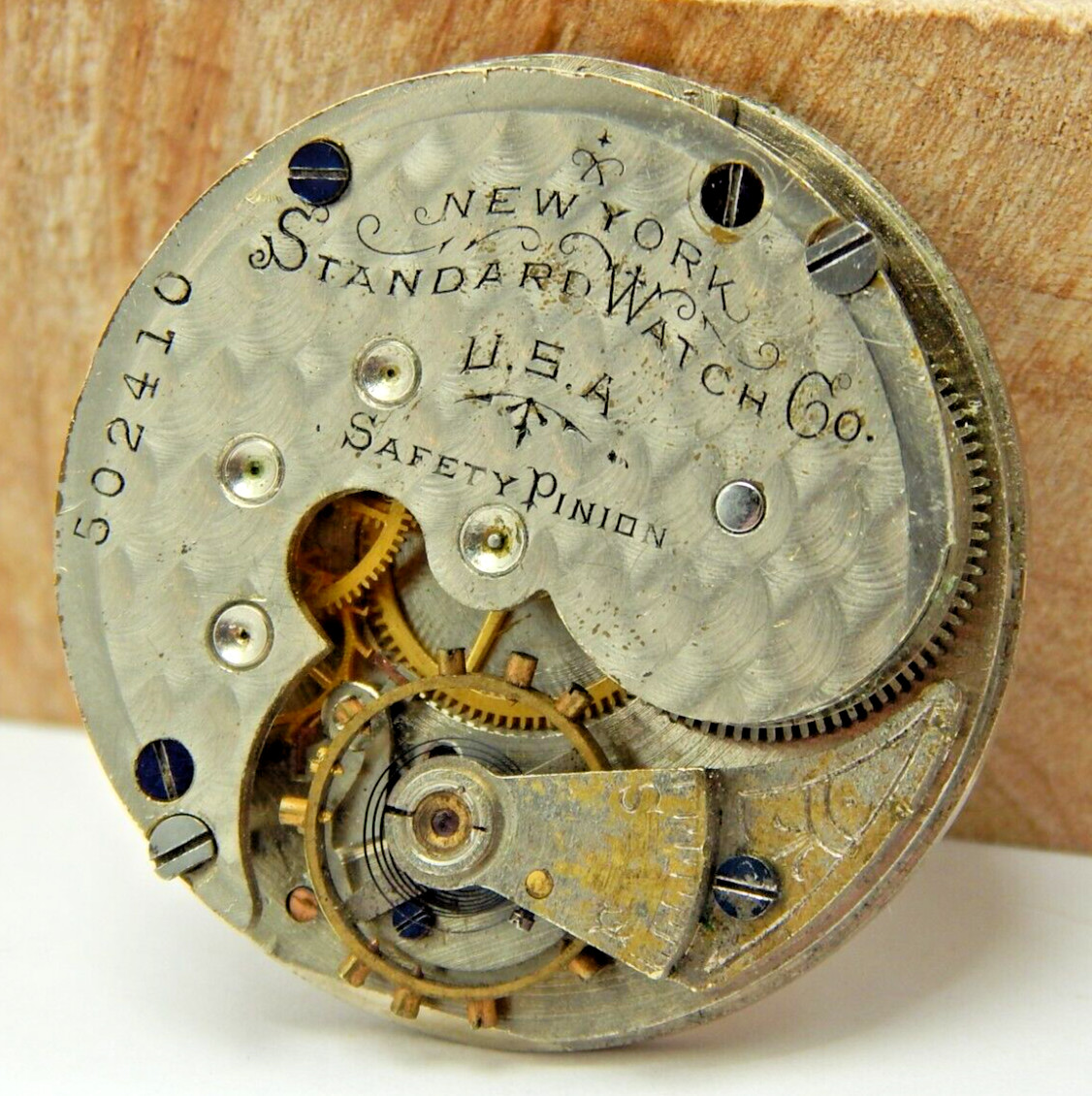 Vintage 1892 New York Standard First Run 44 7j 6s hunting pocket watch movement