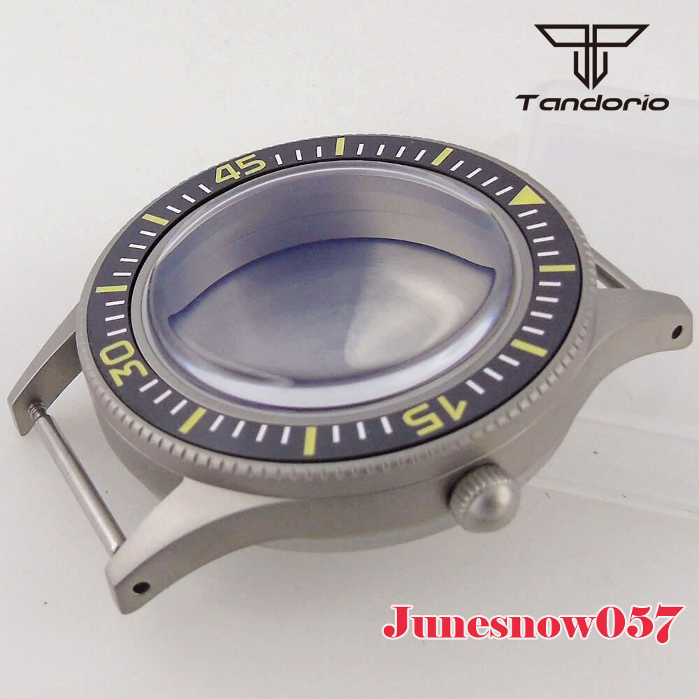 Stainless Steel Brushed 40MM Watch Case Super Lume Bezel Fit NH35A NH36A ETA2824