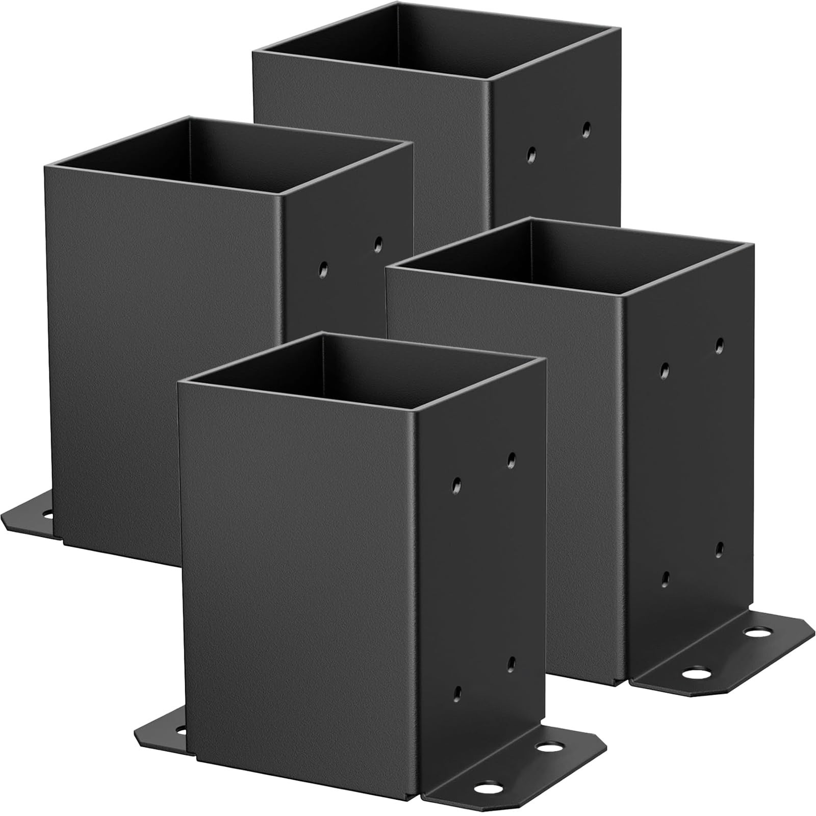 4×4 Post Base, 4×4 Post Bracket 4Pcs, Inner Size 3.6×3.6 inch Fence Post Anch…