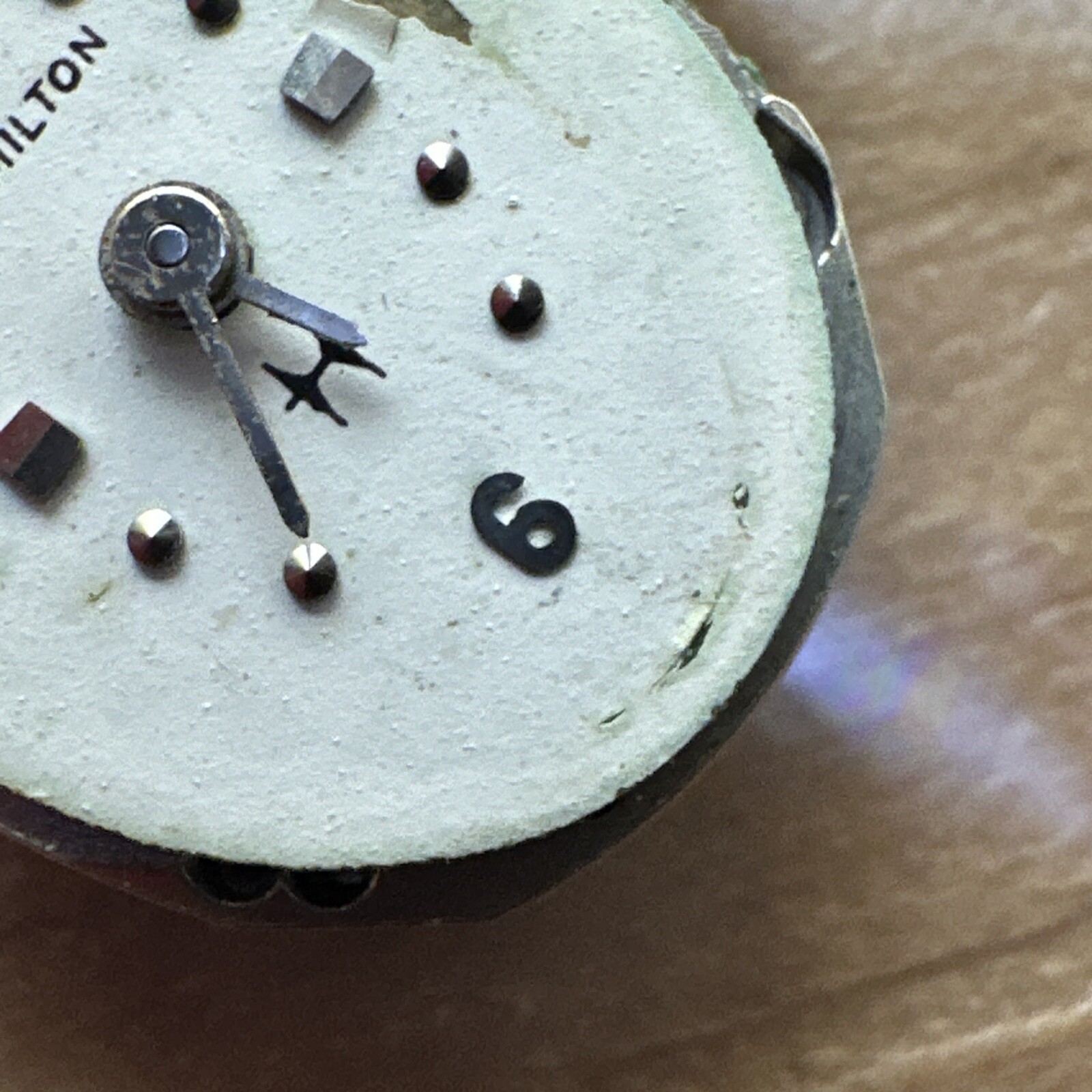 Hamilton Dial W/Movment 22J Ref 761 As Is H92