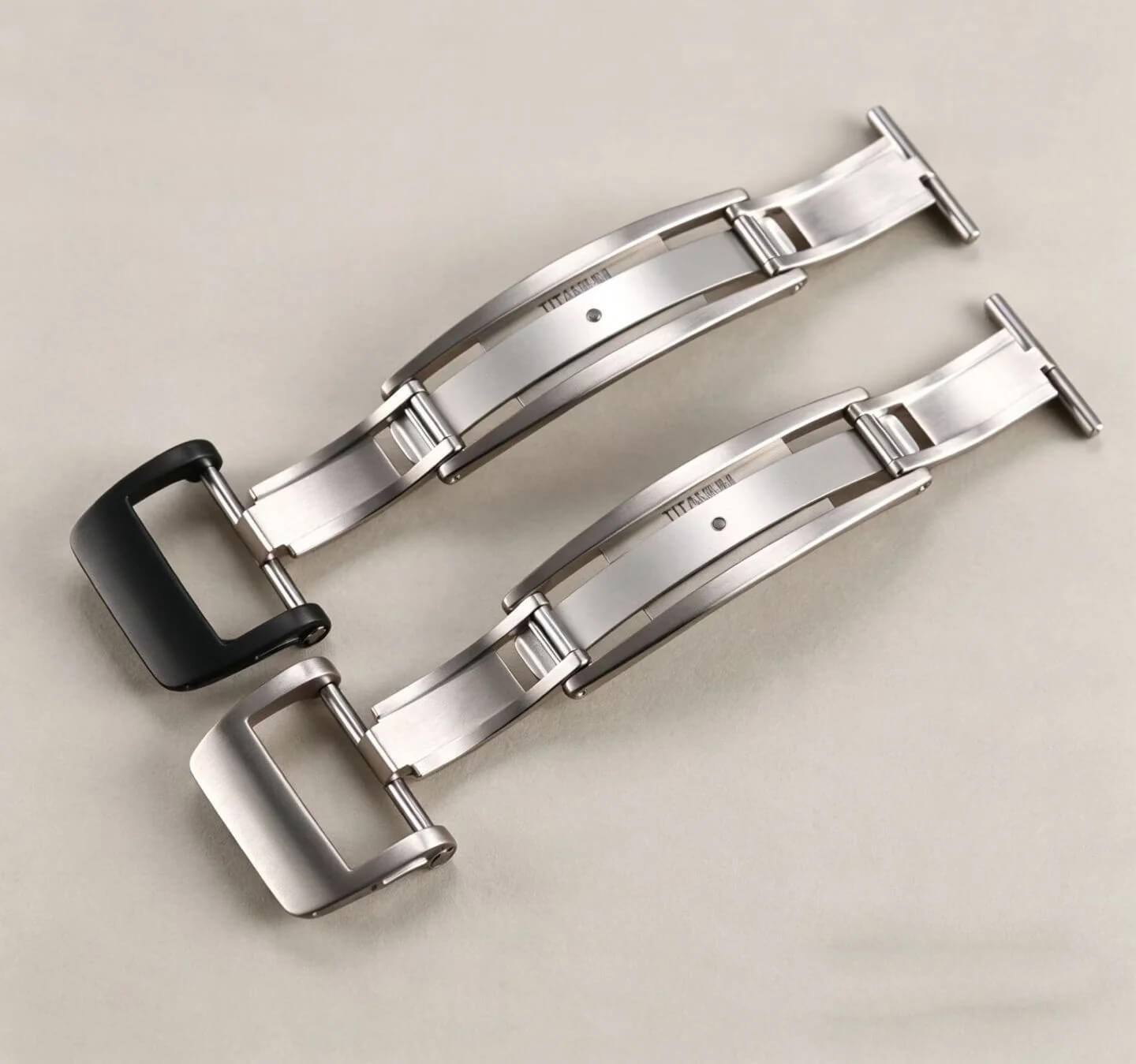 Titanium 18mm Deployment Buckle Fits Richard Mille RM 011 030 035 Rubber Strap