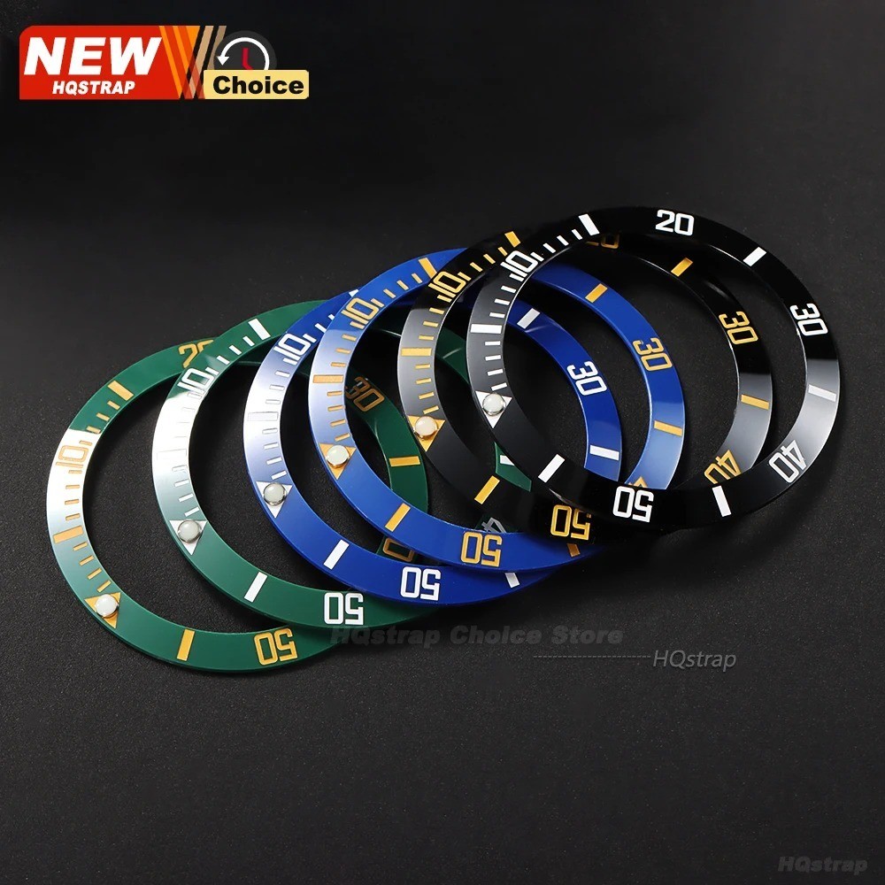 HQSTRAP 38mm Ceramic rings For Submersible Watch Case Alloy Watch Bezel Insert R