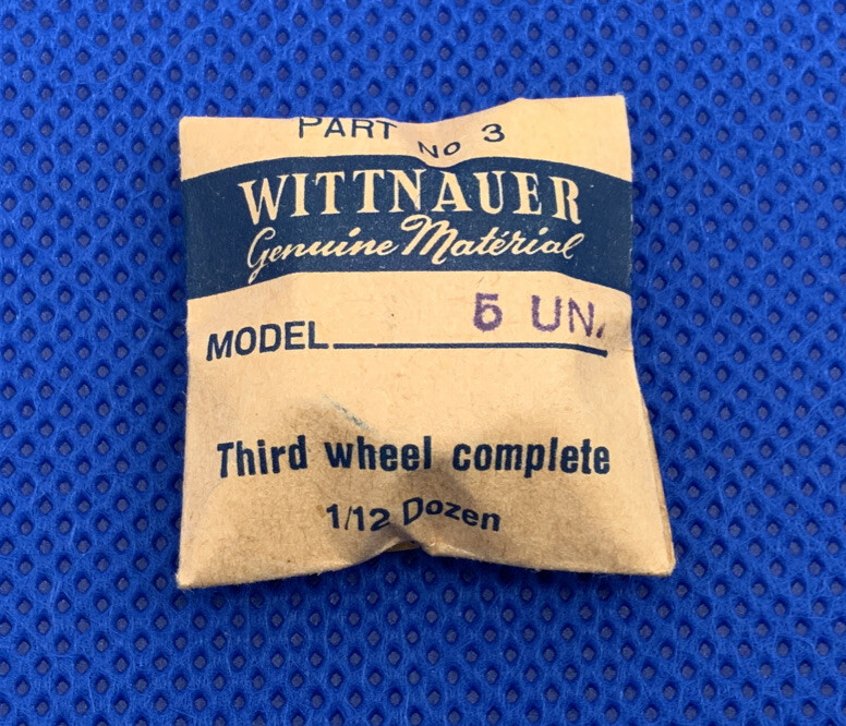 Wittnauer 5UN Part # 210 Third Wheel Complete. Sealed. NOS 1-2 R