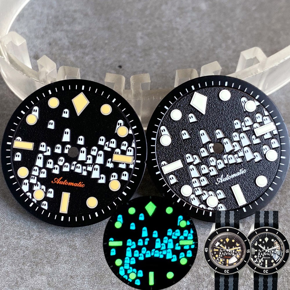 29mm Super Full Luminous Dial Hand For 50-FATHOMS Diver Watches Ghost NH35 PT