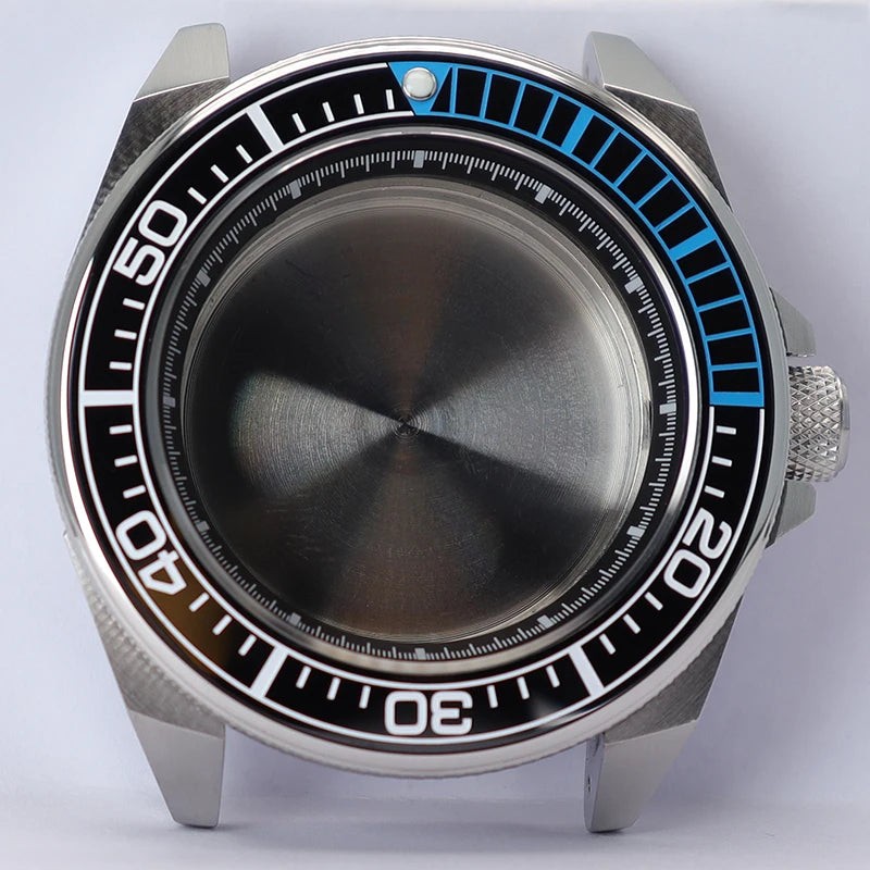 43mm Watch Case Sapphire Glass For Modified Samurai NH35 NH36 NH38 NH34 4R36