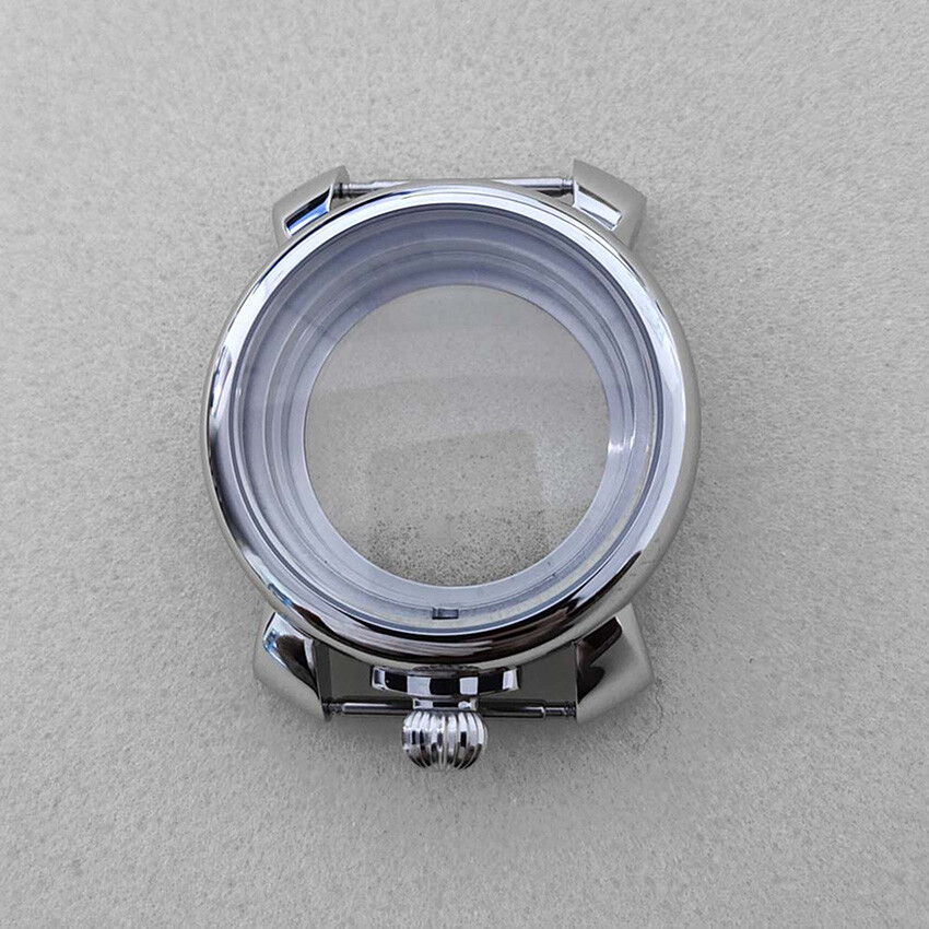 40mm 12 o’clock Stainless Steel Watch Case Glass Cover For NH35/NH36 Movement