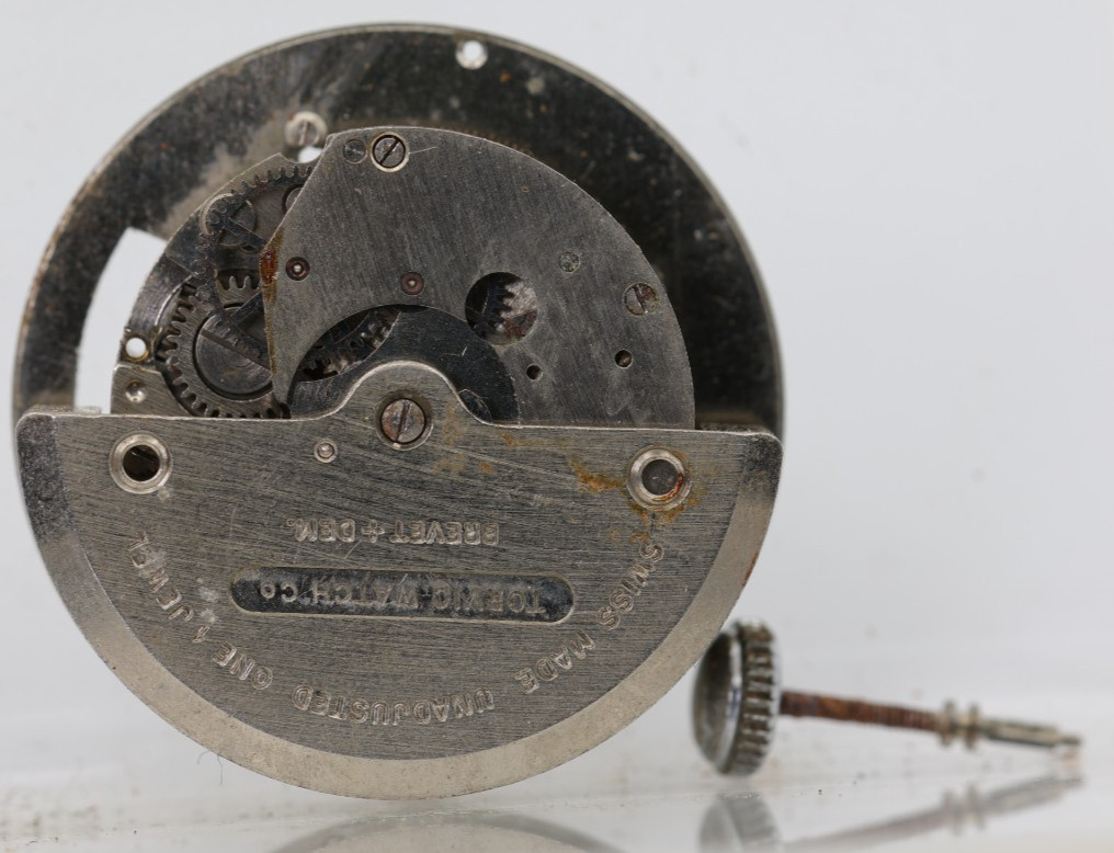 TORVIC WATCH CO. 1j SWISS AUTOMATIC WRIST WATCH MOVEMENT FOR REPAIR (GK)