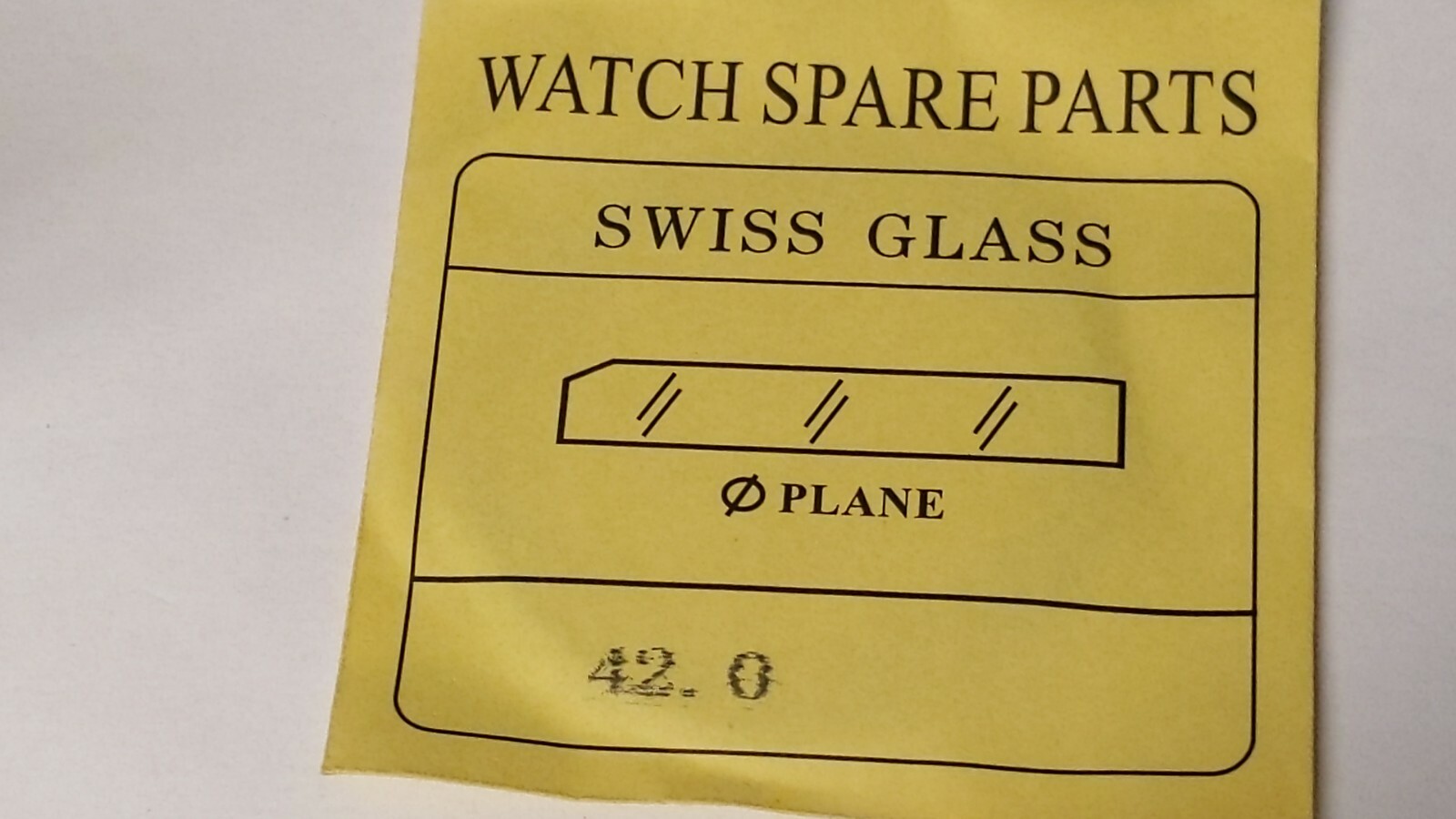 Replacement Crystal Movado BOLD 42.0 x 1.75mm GOLD TRIM for watch repair