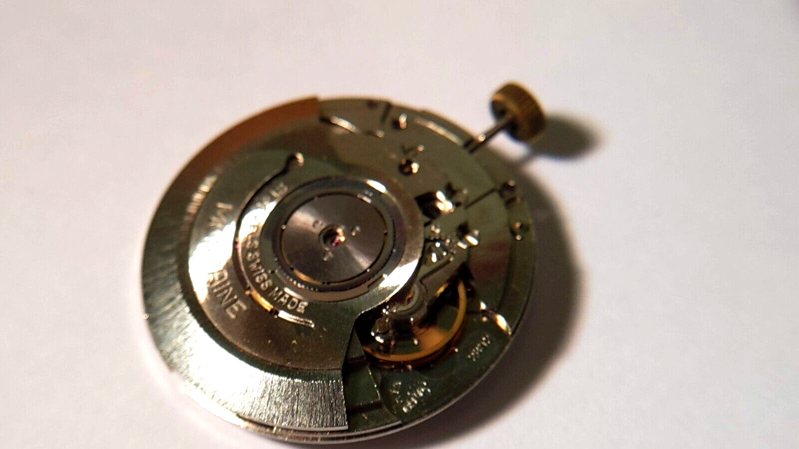 Genuine ETA 2892 movement white, Mondaine. runs. 21 Jewels XH, AS IS. for the