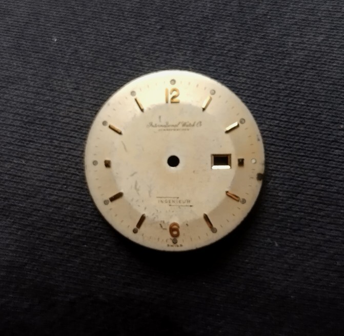 Vintage IWC Ingenier wristwatch dial