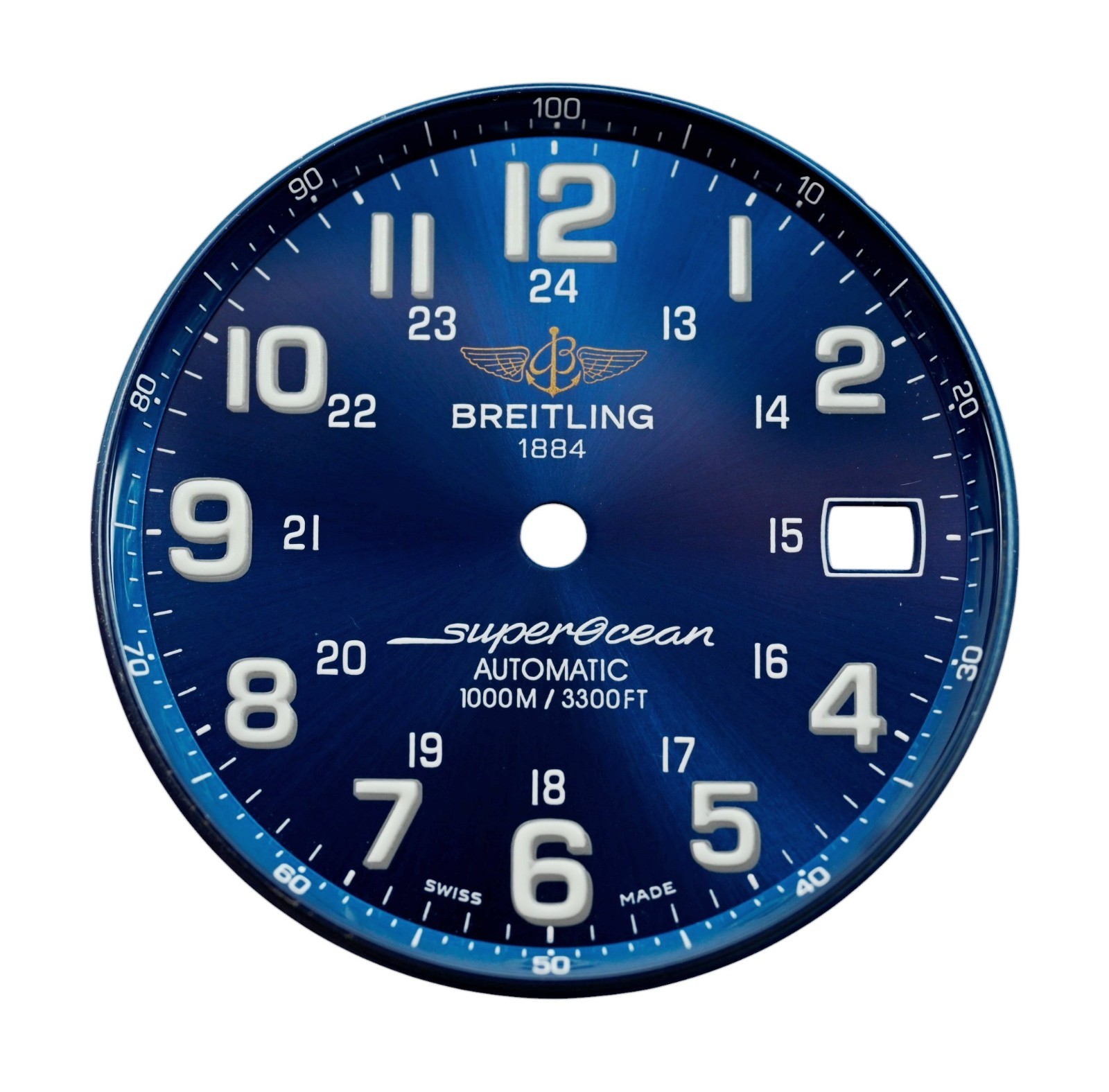 Breitling Super Ocean 41mm Automatic 1000M Blue Watch Dial for Ref: A17340!