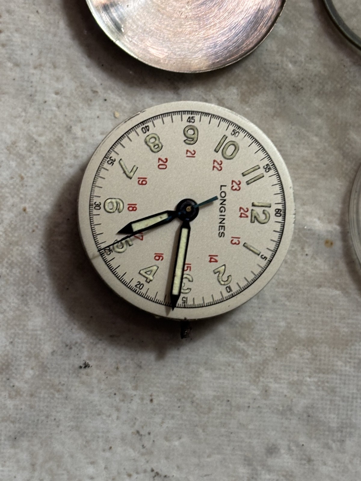 VINTAGE LONGINES Commander WATCH MOVEMENT, CAL. 10L, RUNNING, 17 JEWEL for part