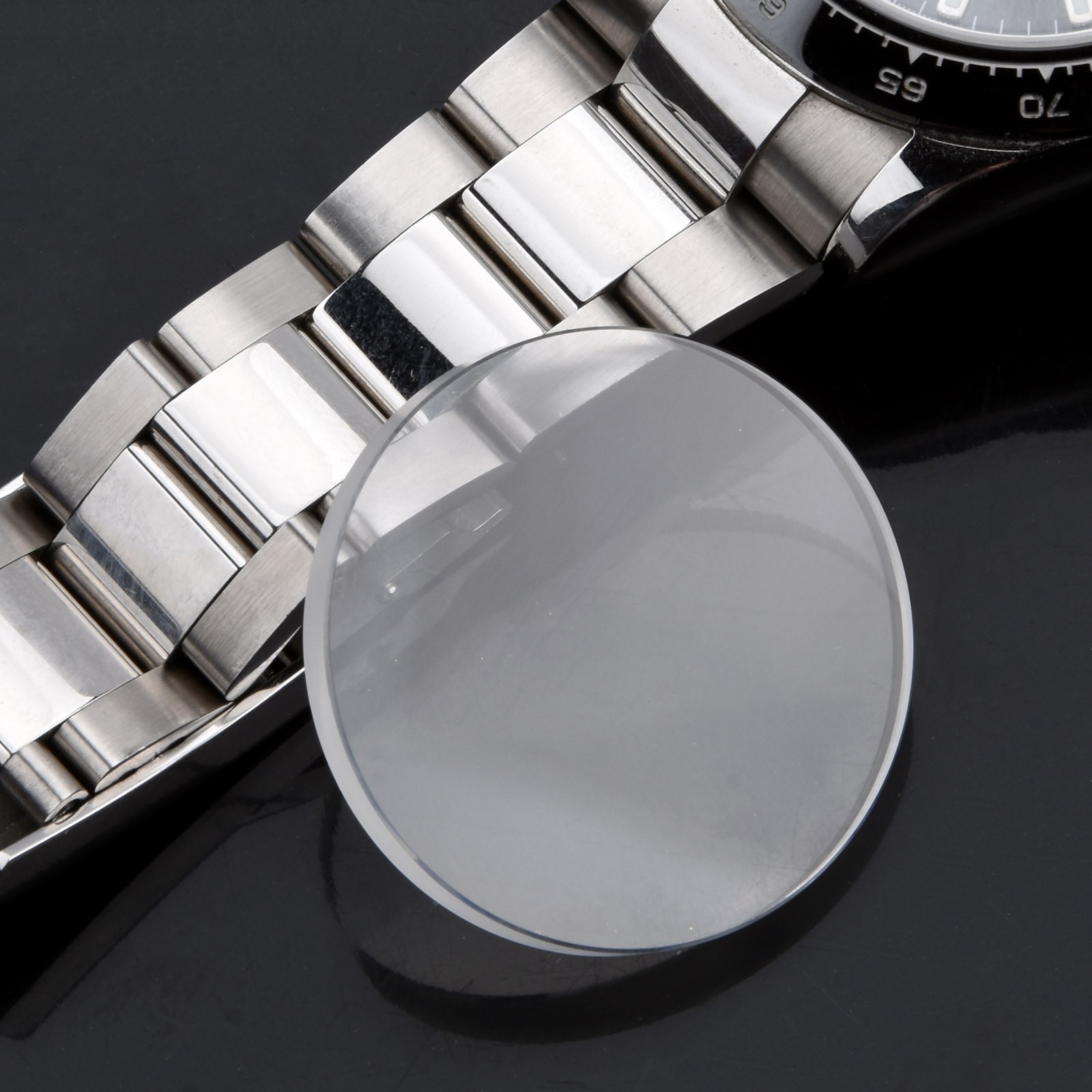 New Sapphire Watch Crystal Glass Single Dome For SKX007/009/011/171/175 F