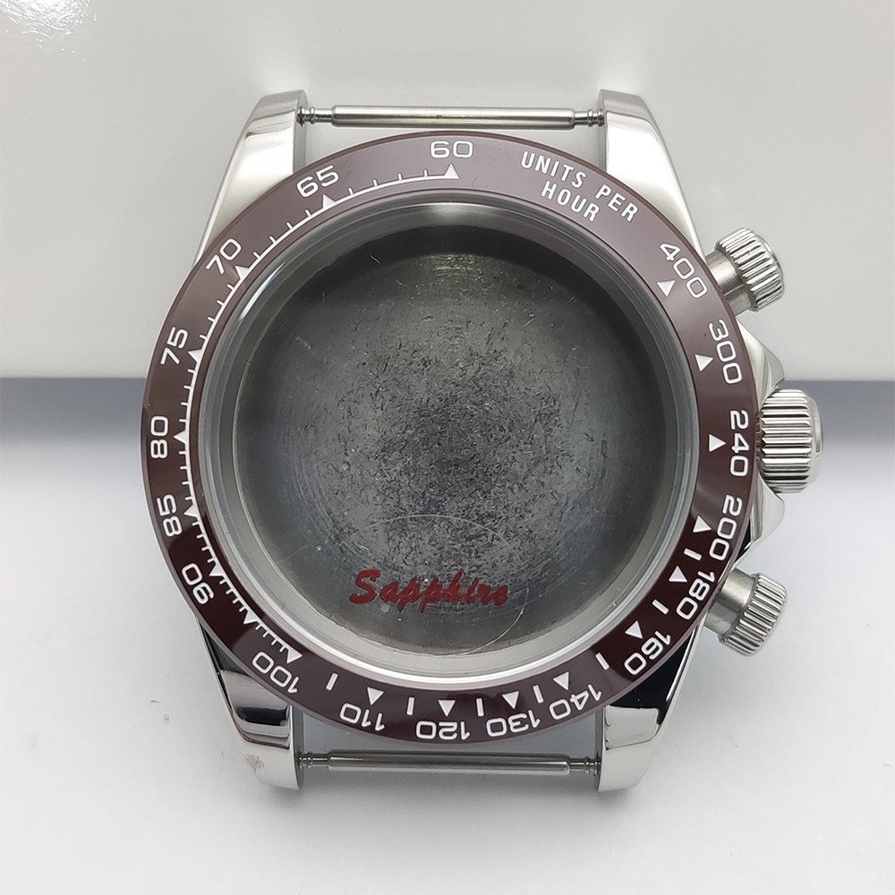 Luxury Diamond Watch Case For VK63/VK64 Movement Stainless Steel Mod Kit