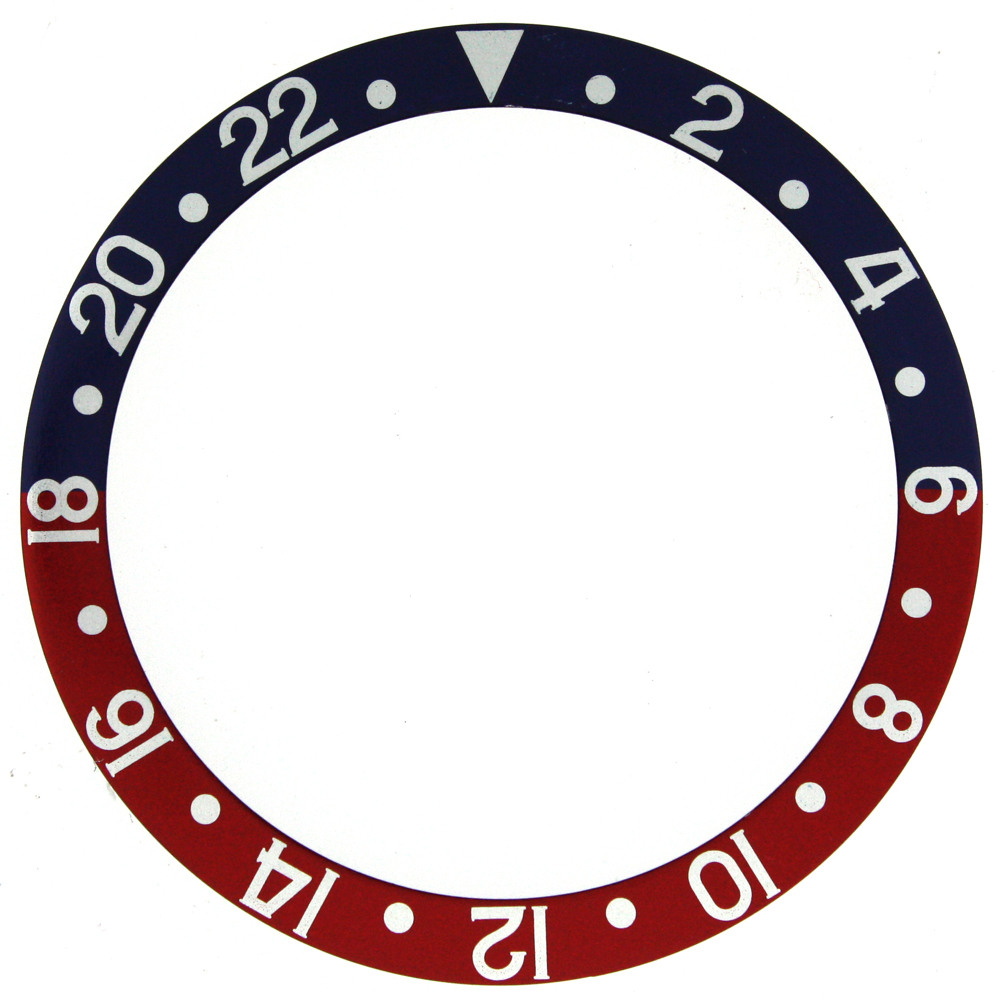 Bezel Insert Fits Rolex GMT Blue Red 16700 16710 16760 16713 16760