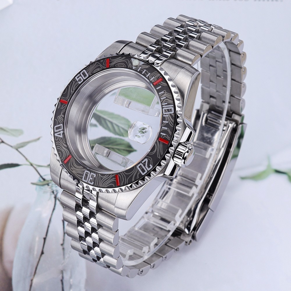 40mm Oyster Perpetual Watch Case Jubilee Bracelet 10ATM For Seiko NH35 Movement