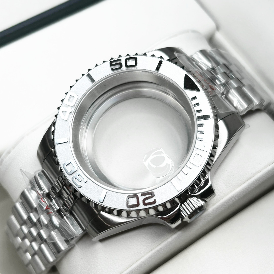 20ATM 40mm Watch Case Sapphire Glass 120 Clicks Ceramic Bezel Fit NH34 NH35 NH36