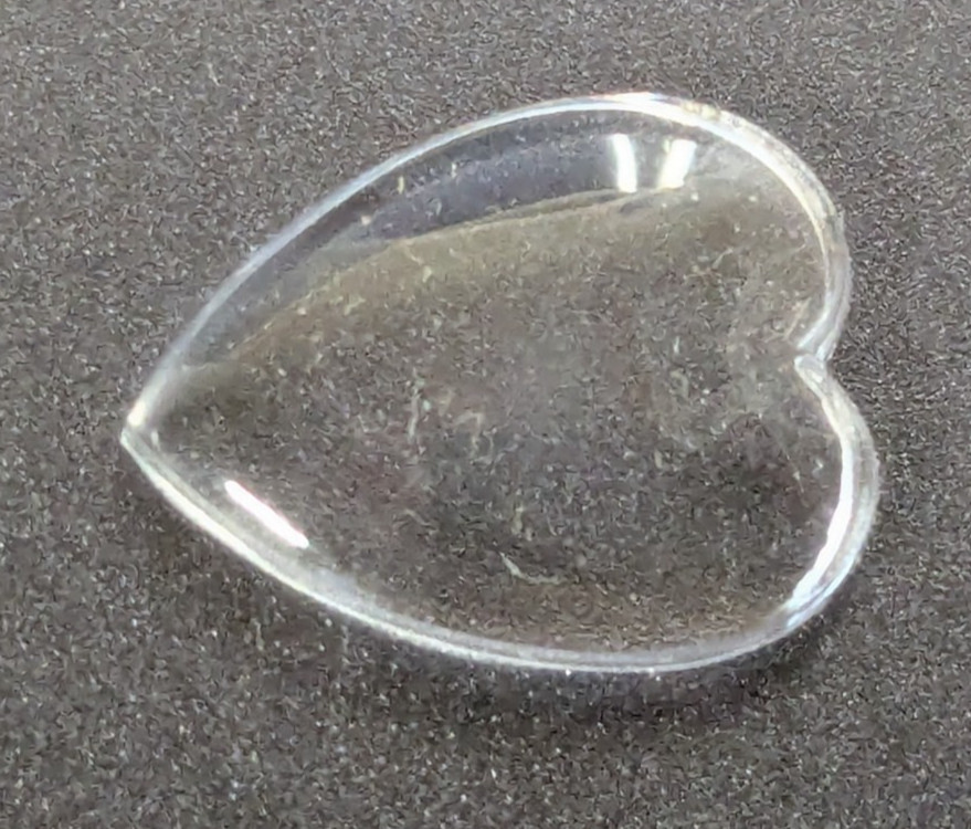 NOS Acrylic Watch Crystal for Hamilton Amorette 14.8mm x 12.3mm – Heart